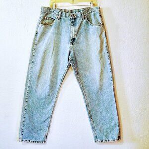 Wrangler Men's Blue Jeans High Rise Size 38 x30 Workwear Farm Western Casual